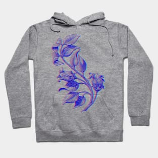 Vintage Floral 3D Style Illustration Hoodie